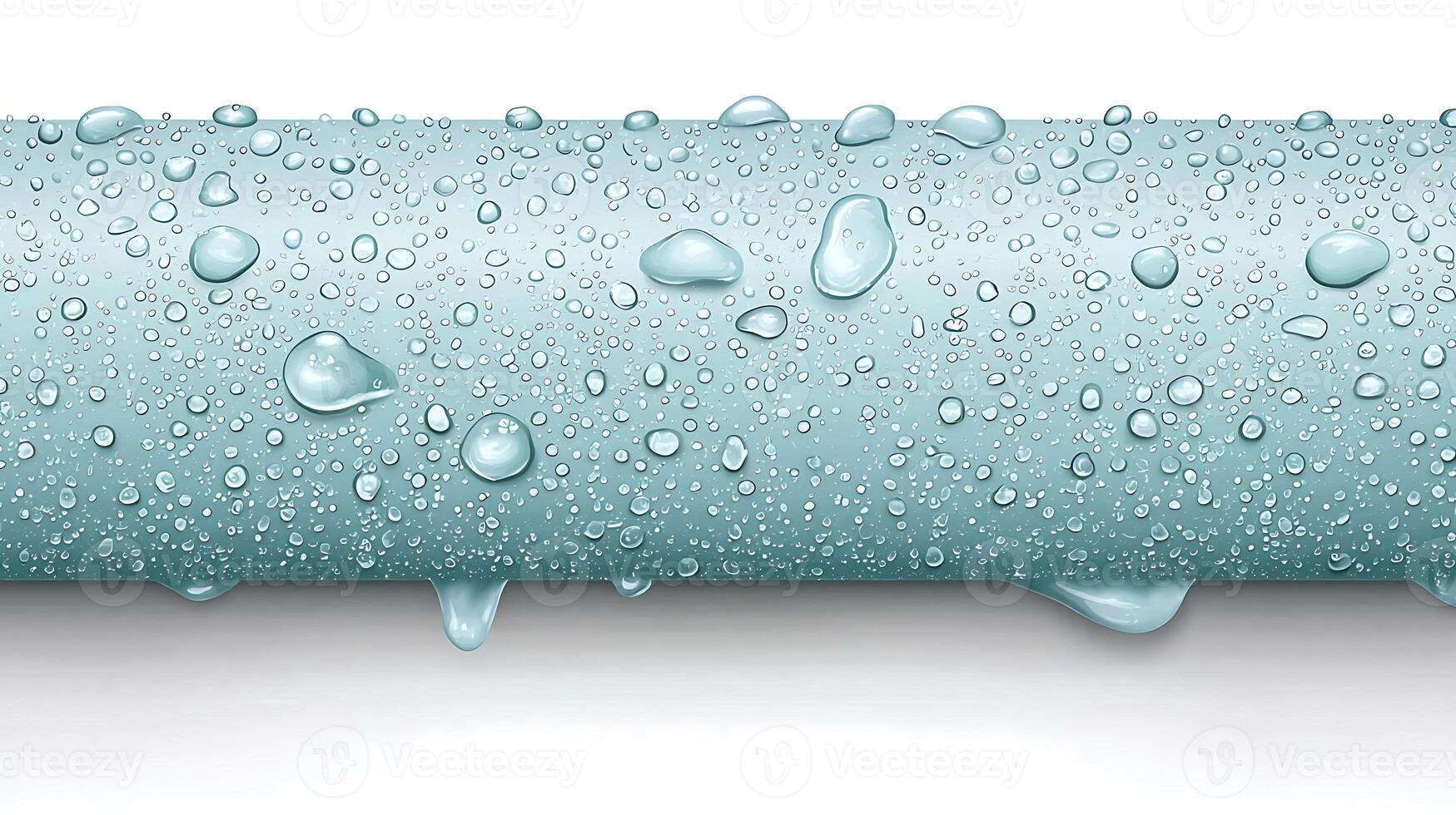 Close-up of a water droplet-covered surface showcasing texture, color, and reflections photo