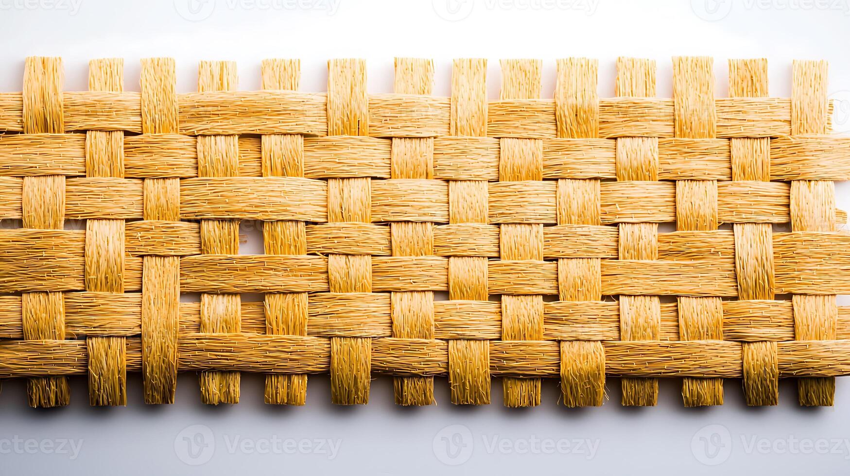 Close-up of a woven yellow textile showcasing intricate patterns and textures, ideal for design use photo