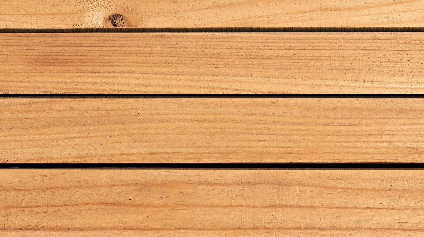 Close-up of smooth wooden planks arranged neatly, showcasing natural grain patterns and texture photo