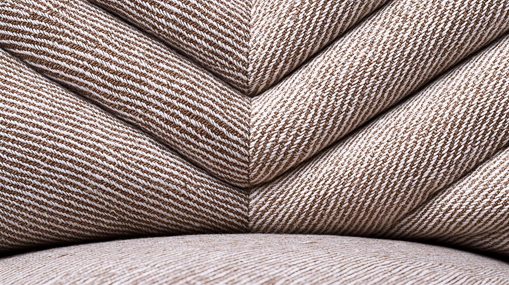 Close-up of textured fabric in a chevron pattern, highlighting intricate design and color tones photo