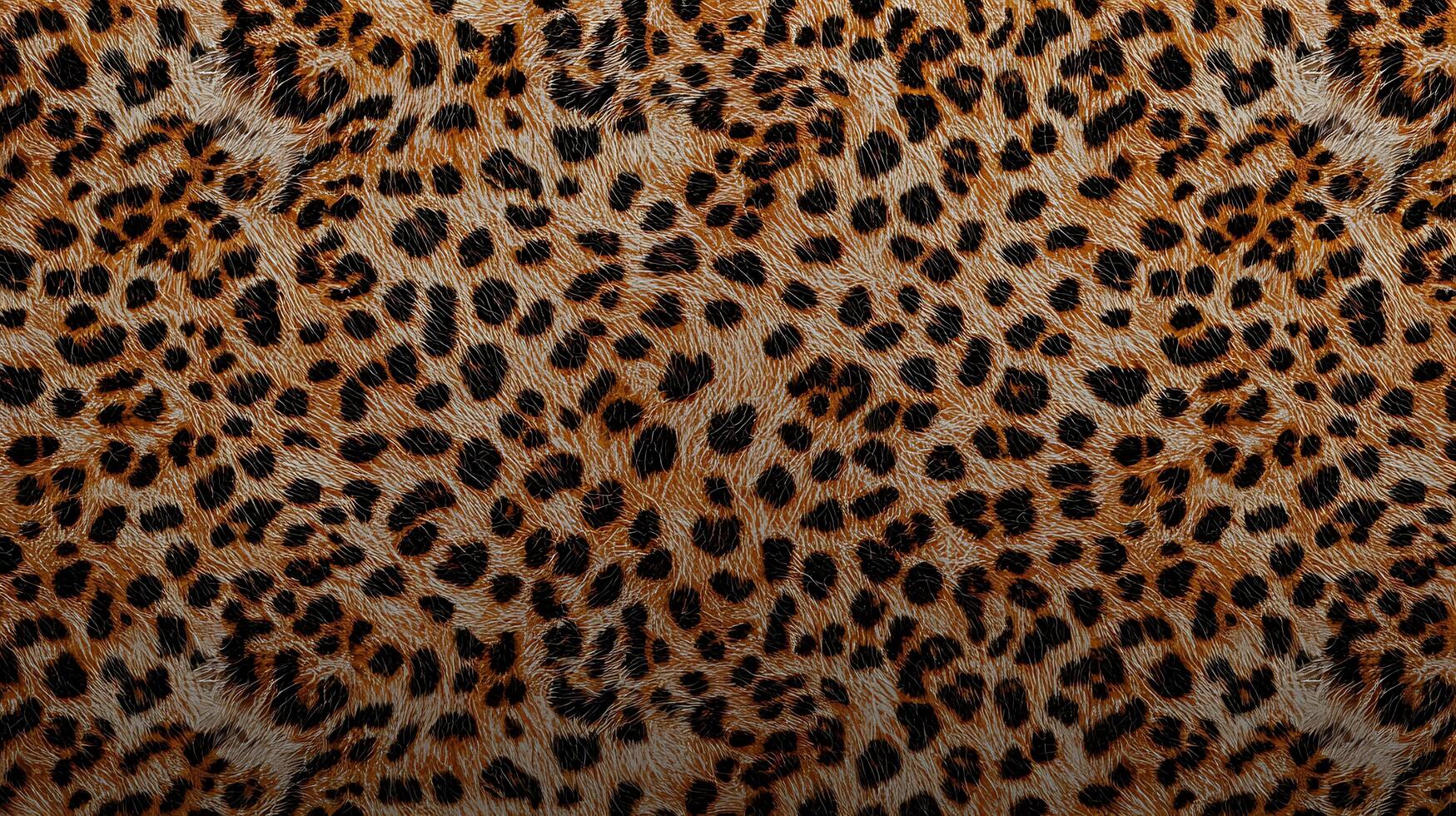 Close-up view of a leopard print pattern showcasing intricate spots and textures photo