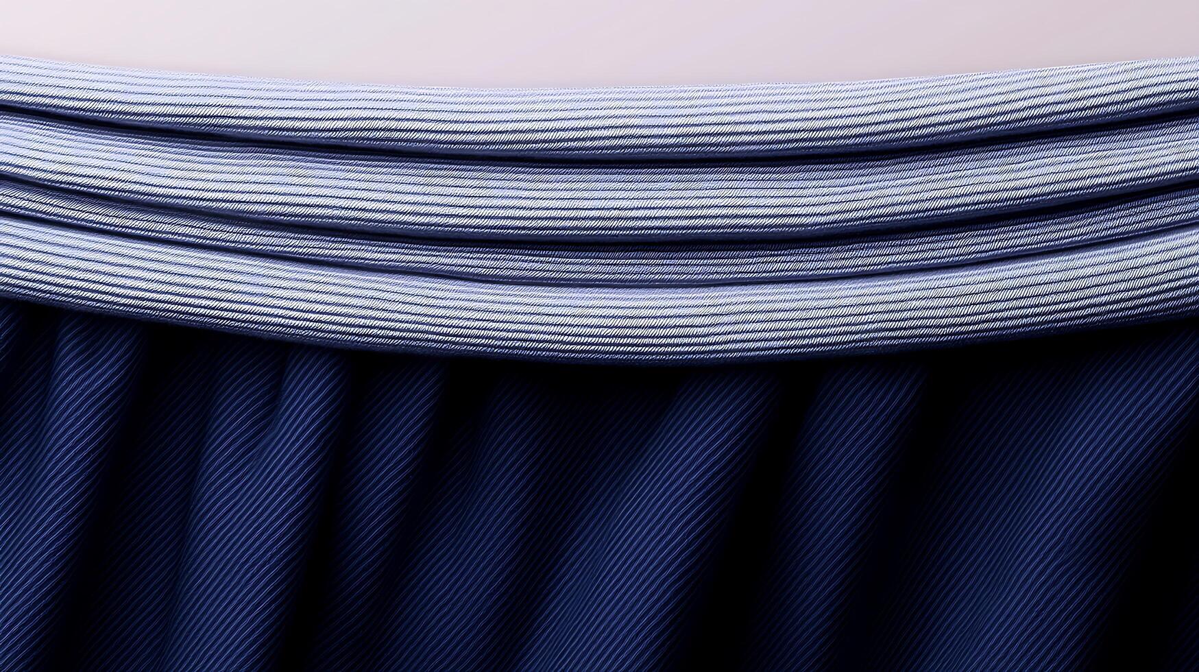 Close-up view of a pleated fabric skirt showcasing intricate textures and colors photo