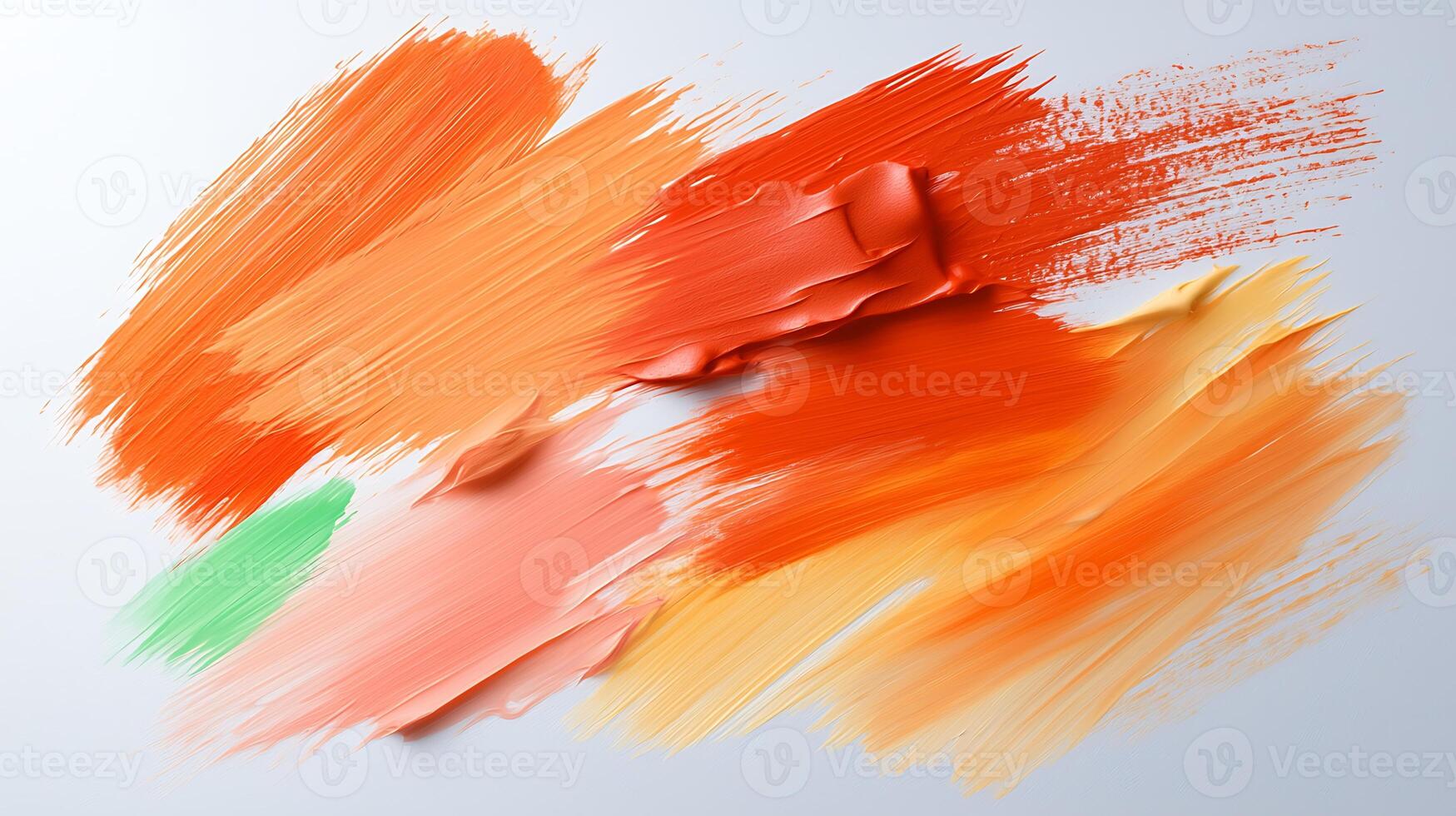 Colorful abstract paint strokes blending vibrant hues on a smooth surface, creating a dynamic art piece photo
