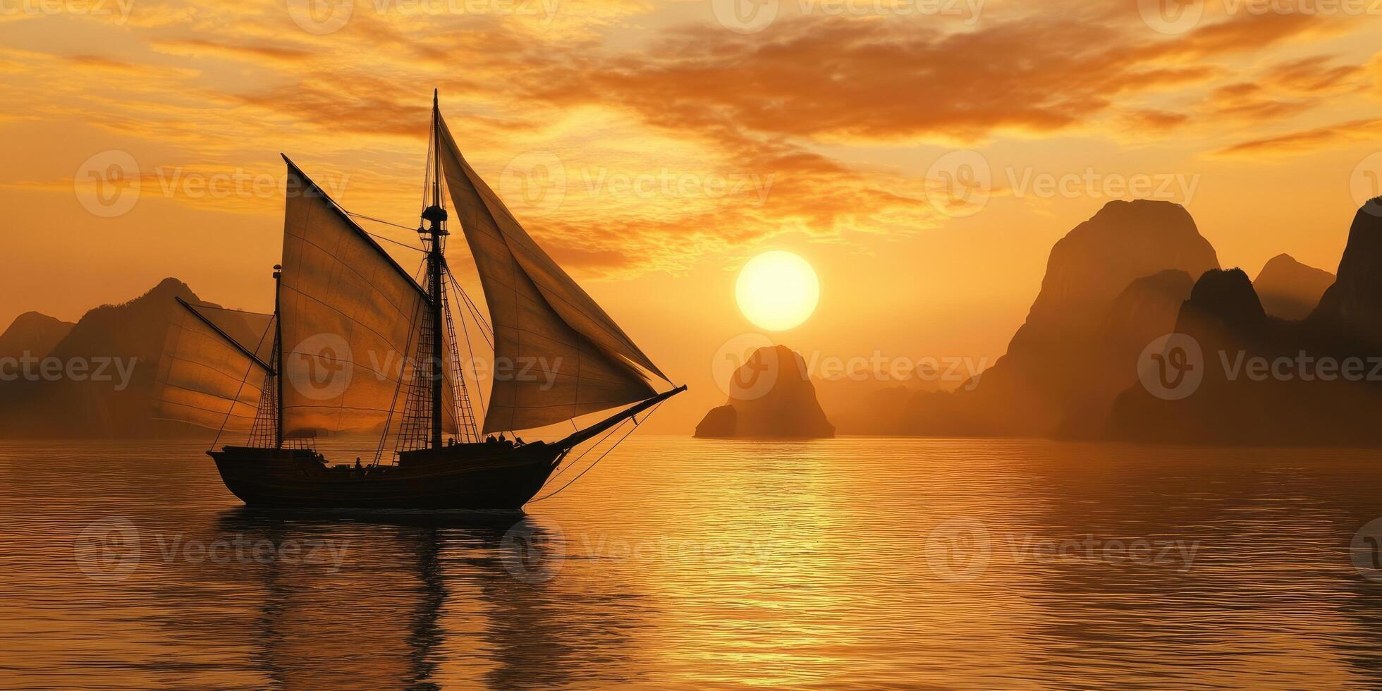 Golden Sunset Sail photo