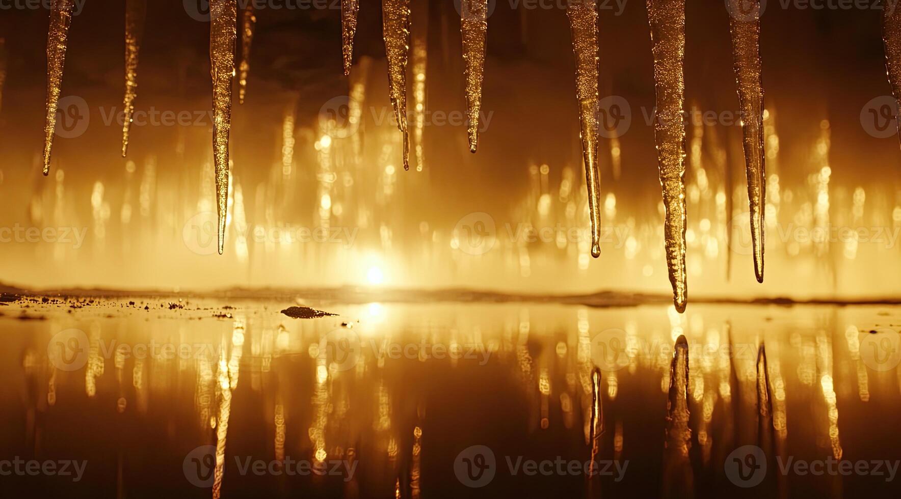 Icy Sunrise Reflections photo