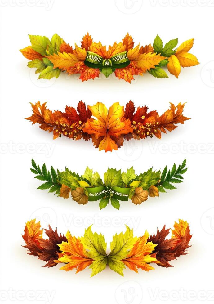 Autumnal Leaf Garlands photo