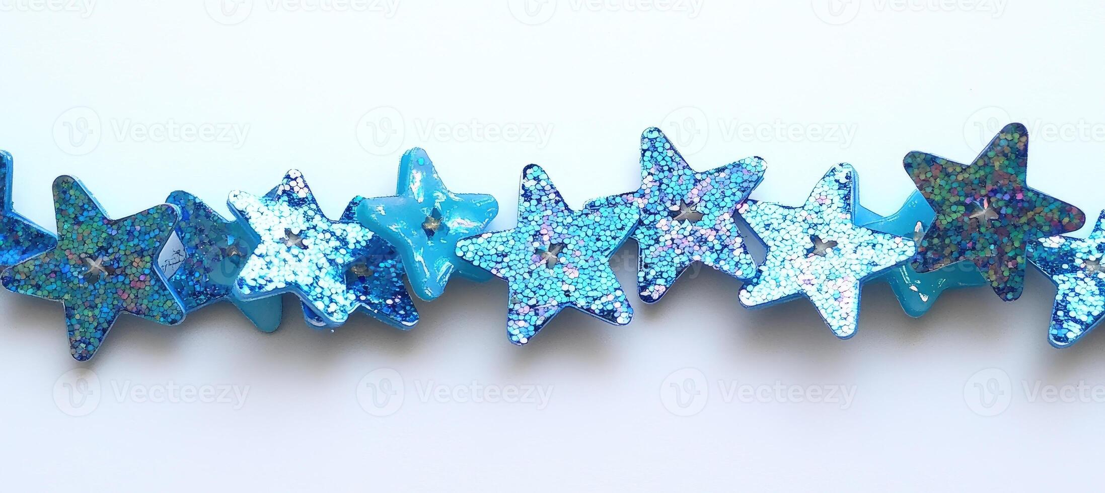 Star-shaped decorative elements photo