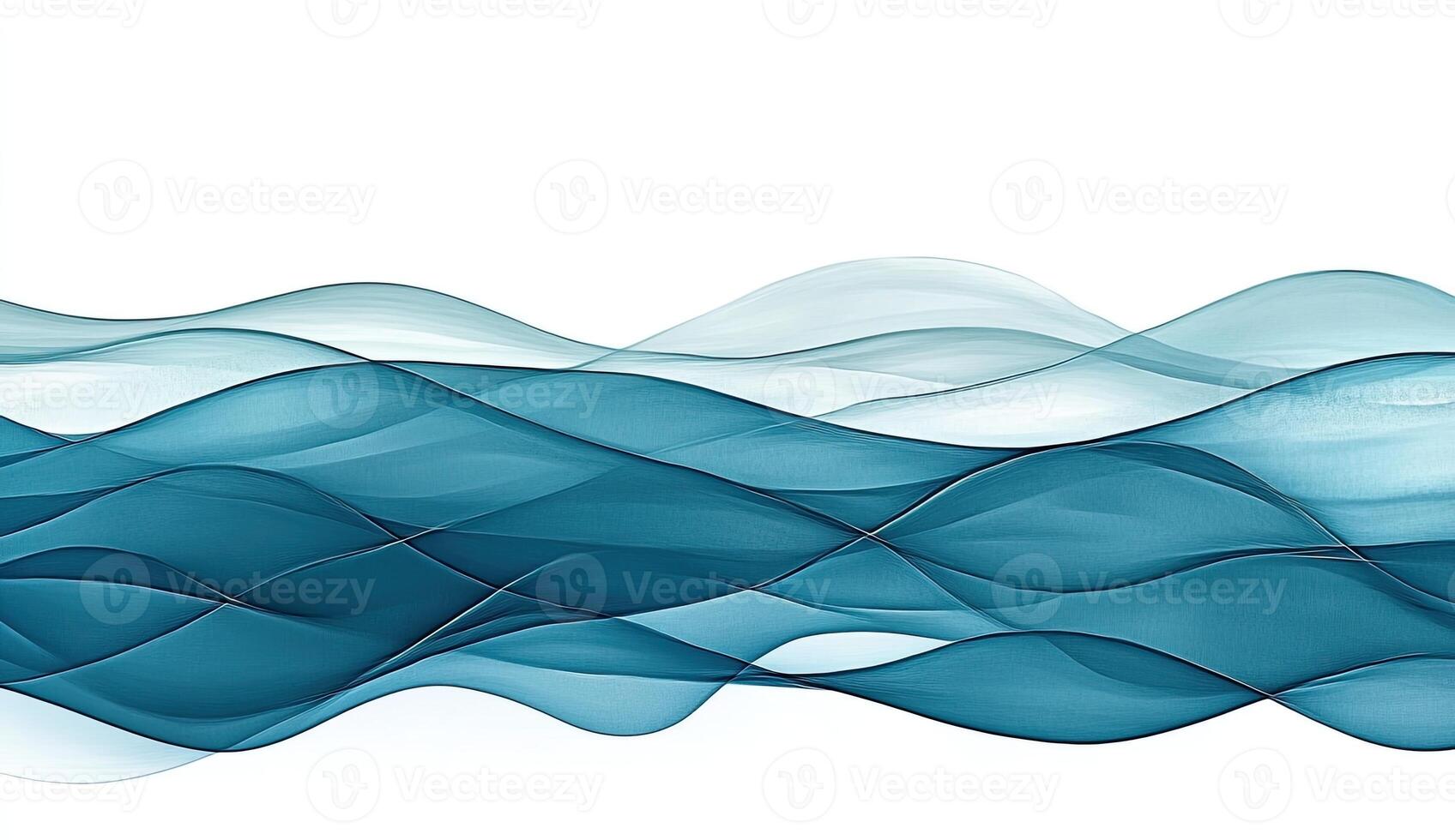Abstract wave background with blue waves photo