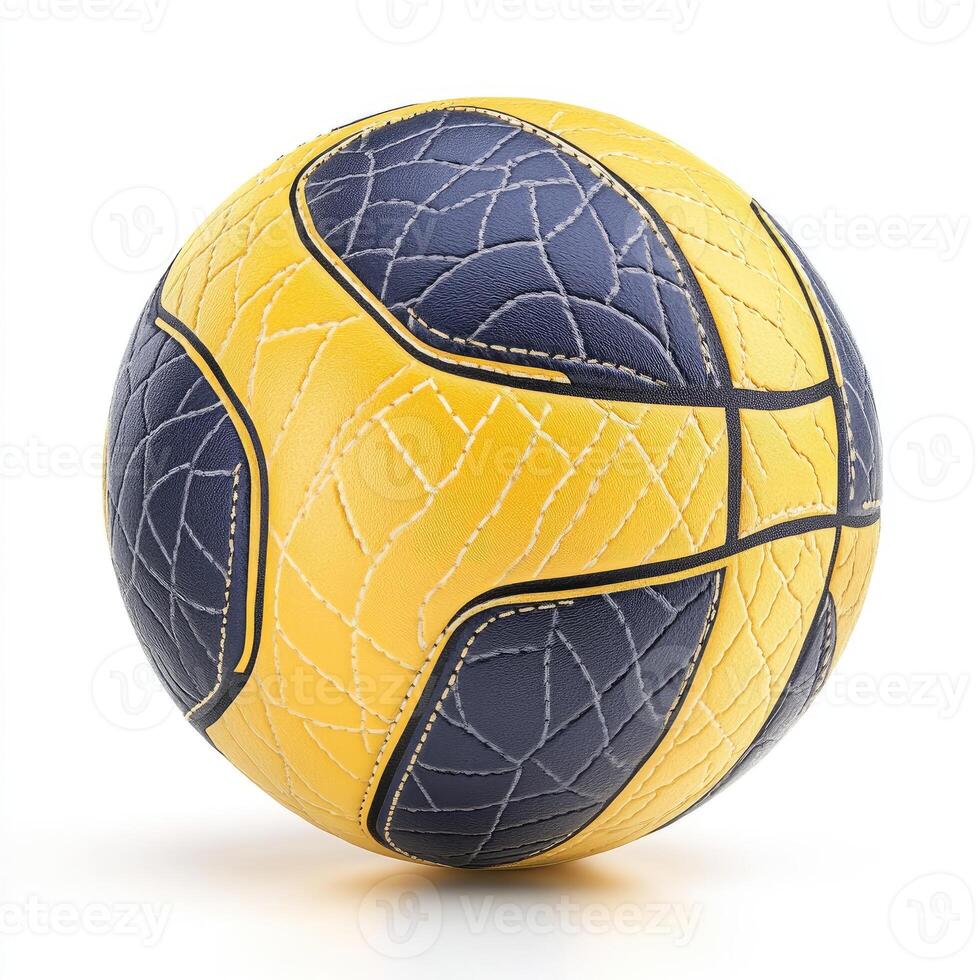 Yellow and navy basketball photo