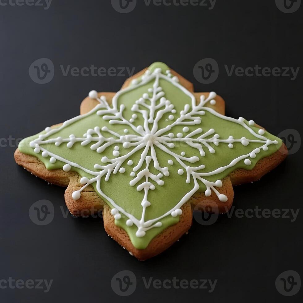 Ornate Christmas cookie photo