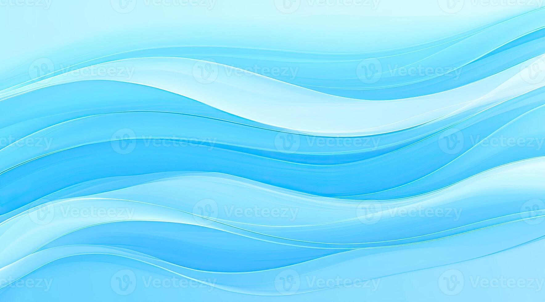 Soft, flowing light blue waves photo