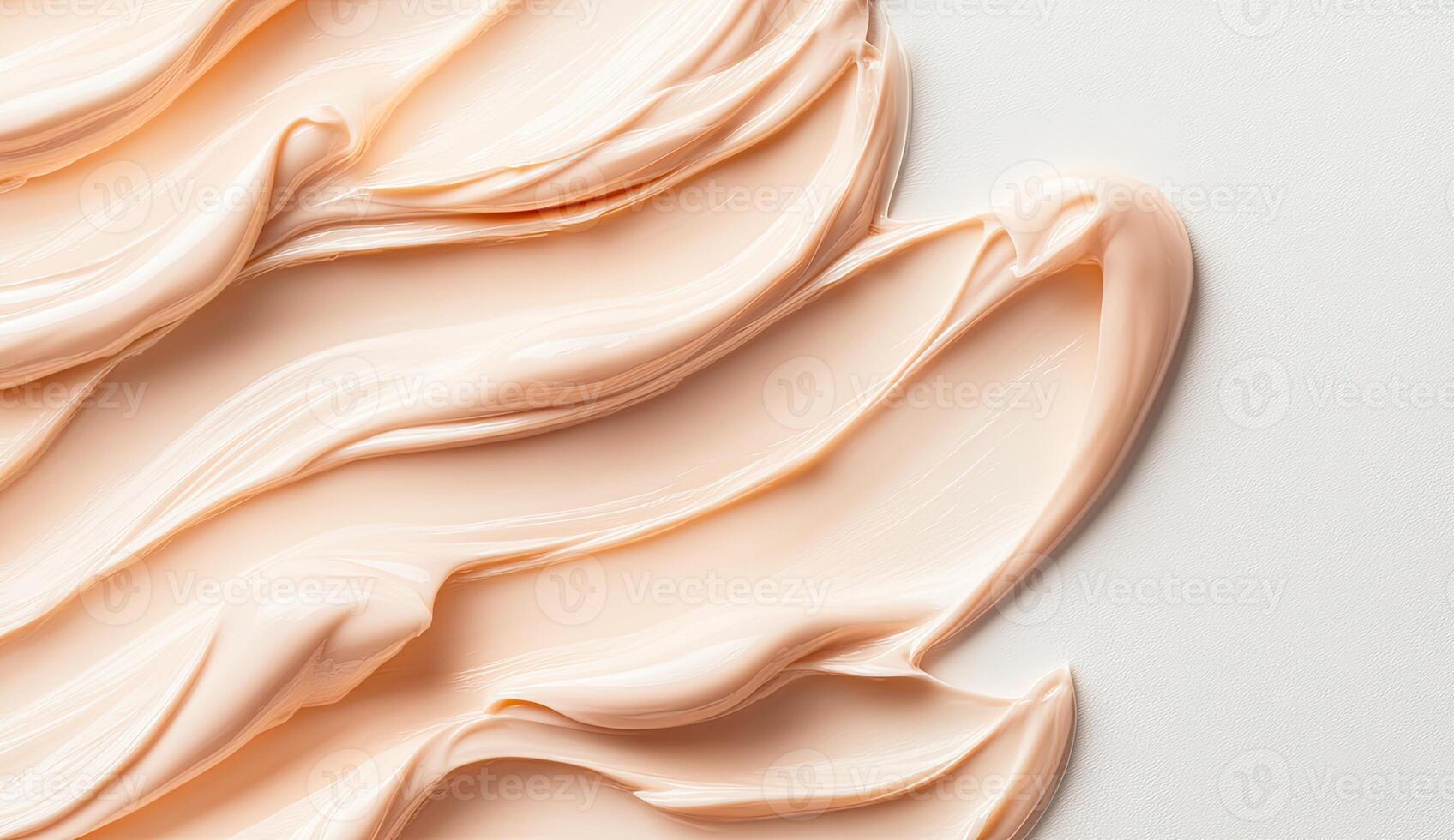 Smooth, light peach-toned cream textures, elegantly swirled photo