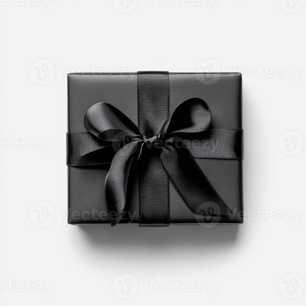 Elegant black gift box photo