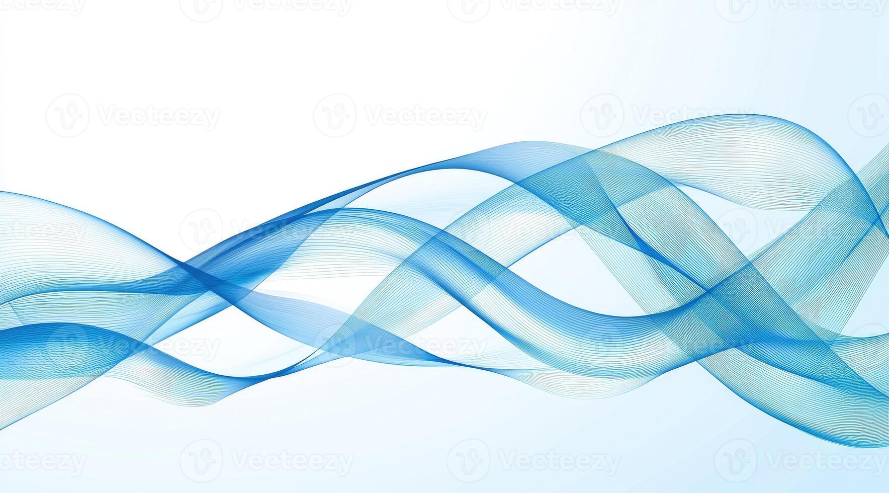 Abstract blue wave background photo