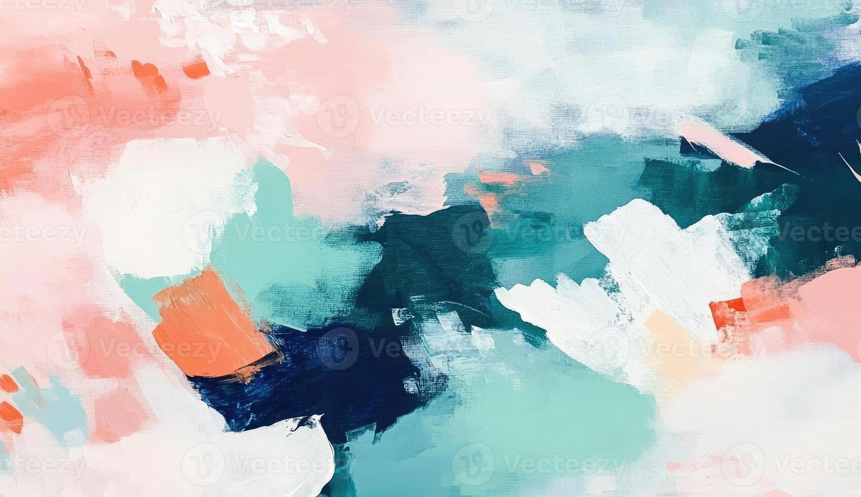 Abstract painted canvas with soft color blends photo