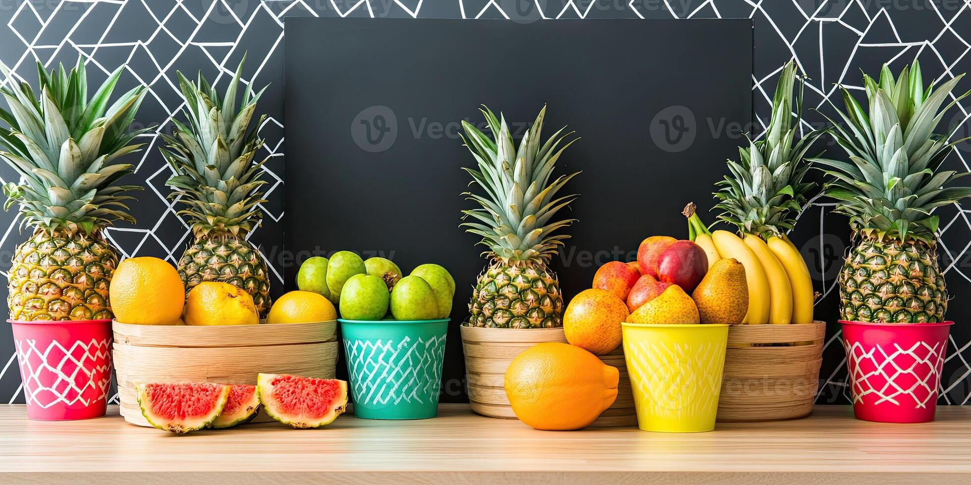 Colorful Fresh Fruits Display photo