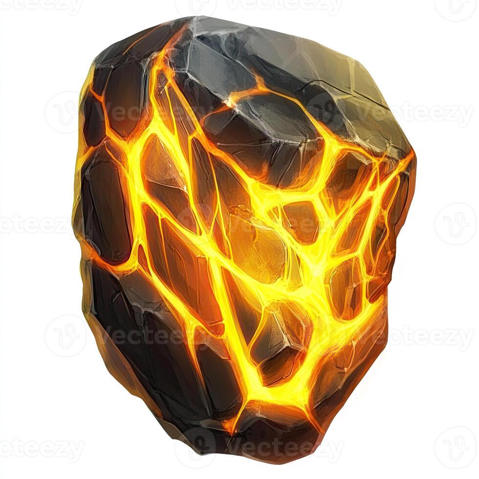 Molten rock shard photo