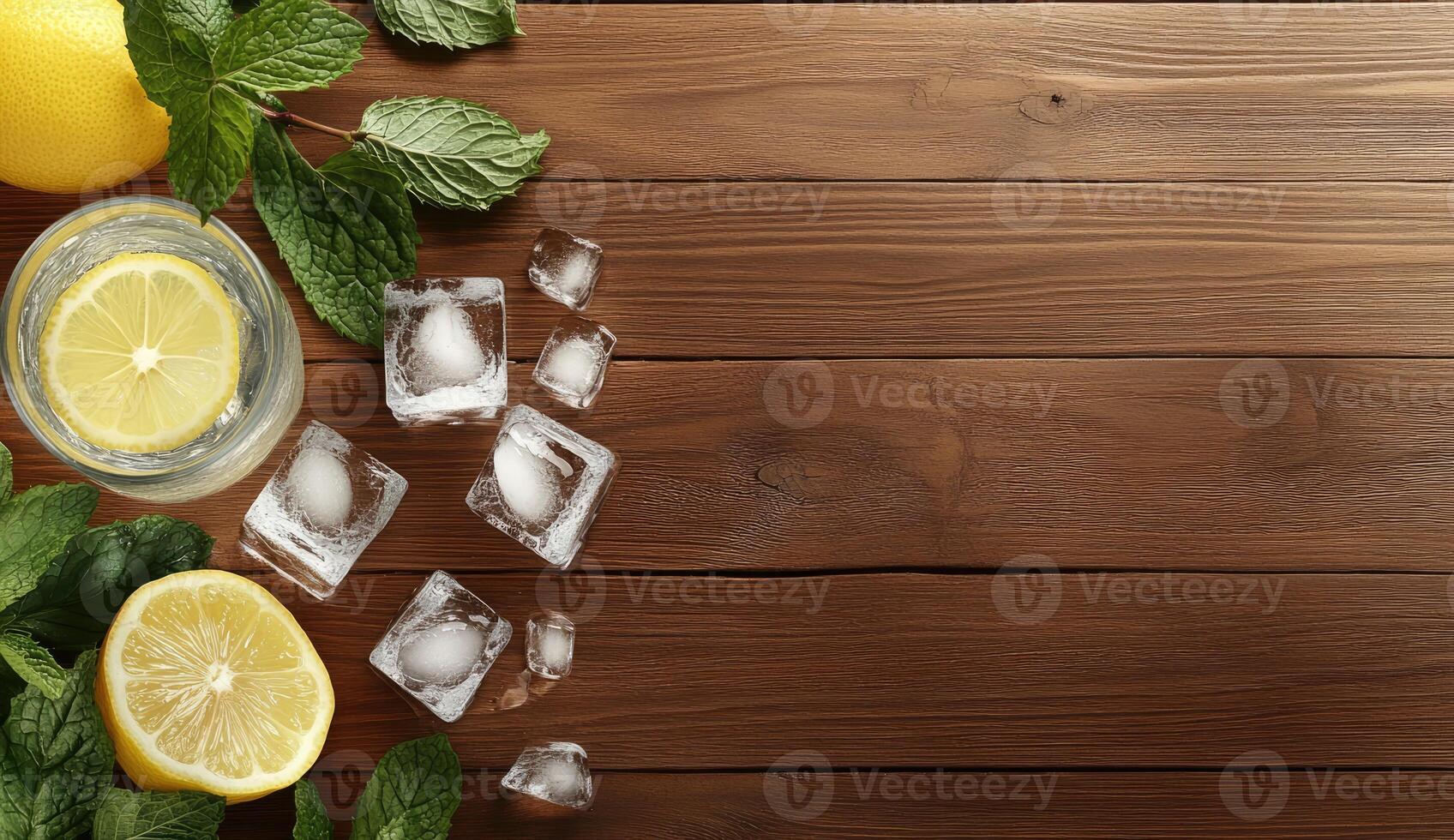 Refreshing drink ingredients photo