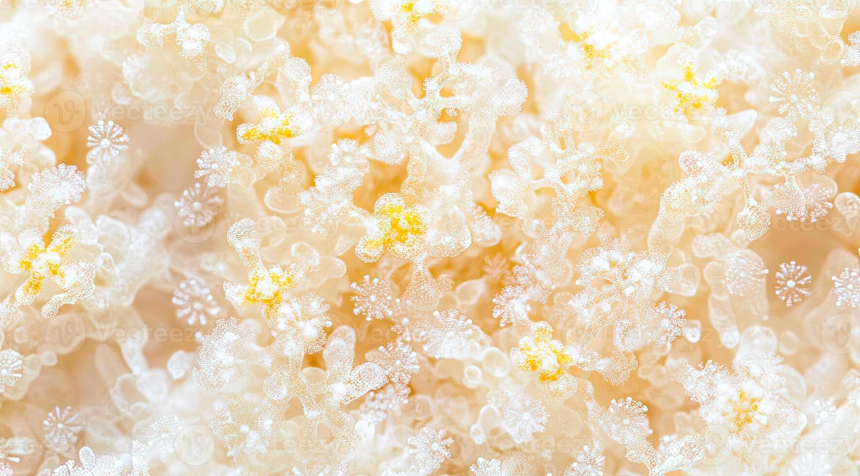 Close-up view of coral polyps photo