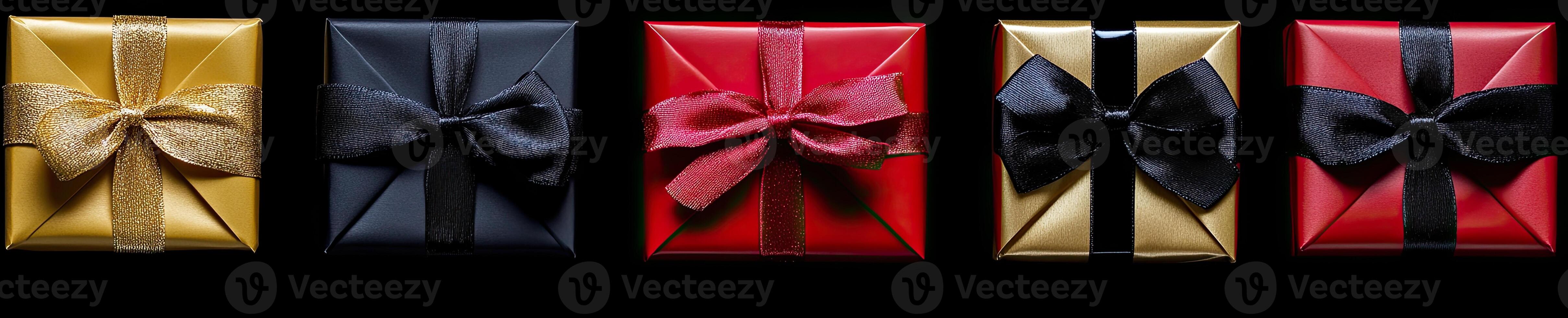 Gift Boxes in Various Colors photo
