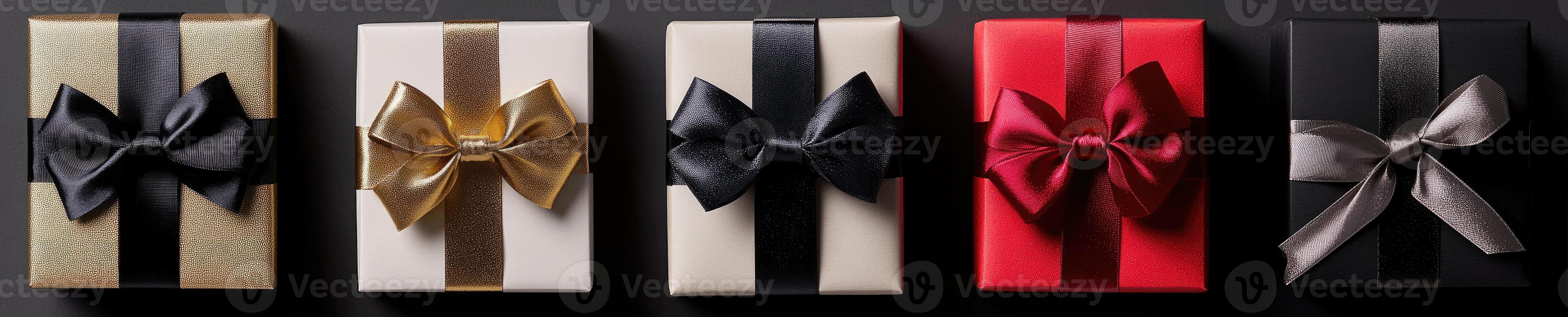 Gift Boxes with Elegant Bows photo