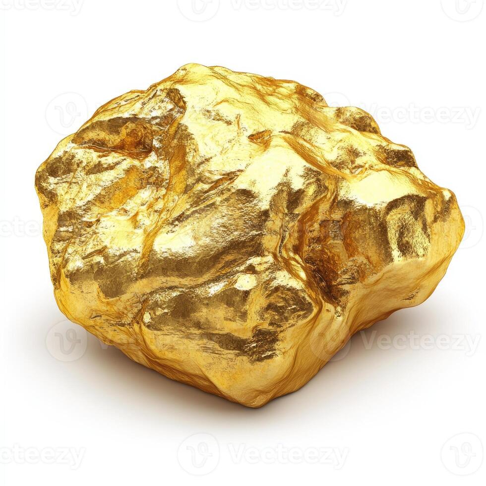Golden nugget, raw gold photo