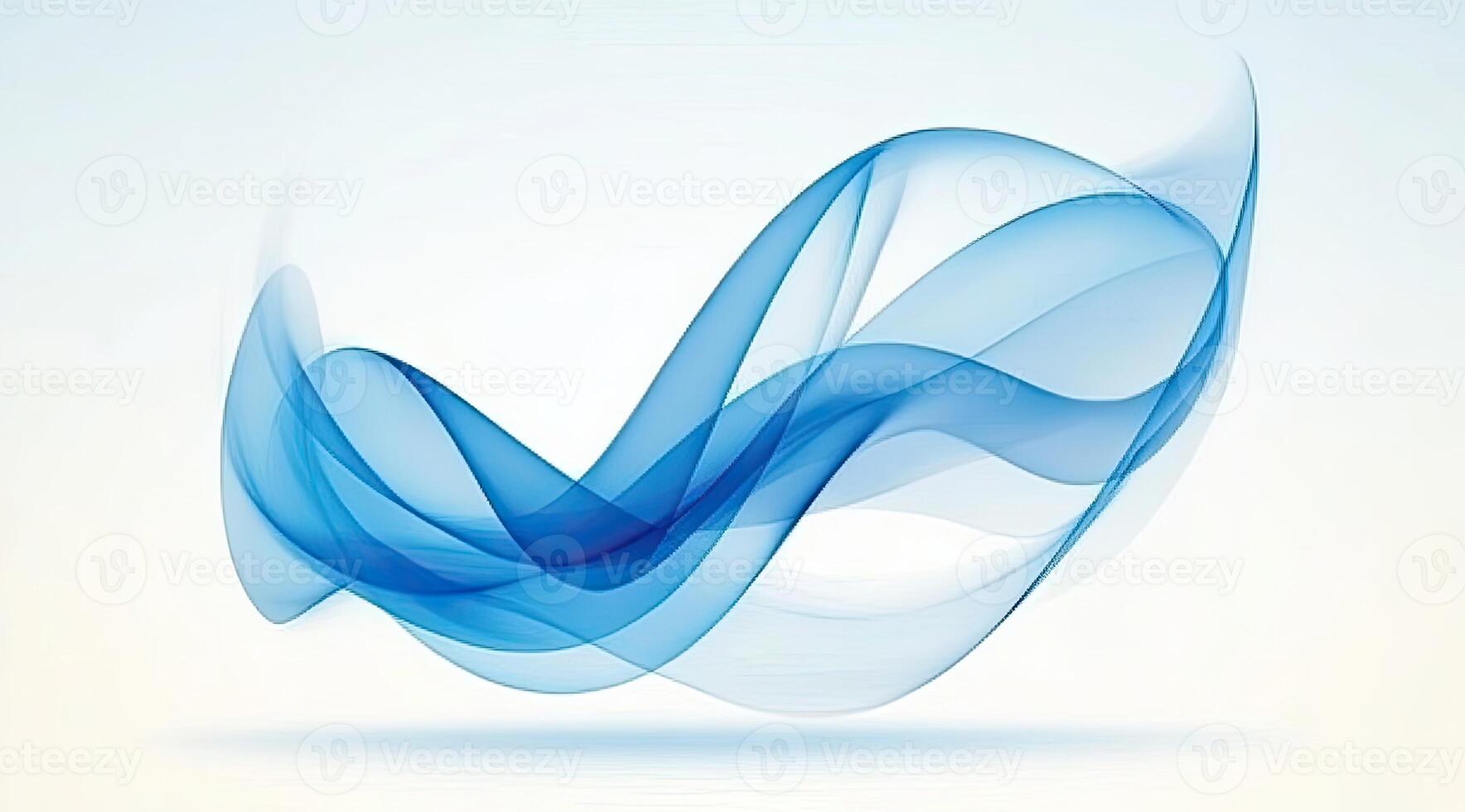 Abstract blue wavy design photo