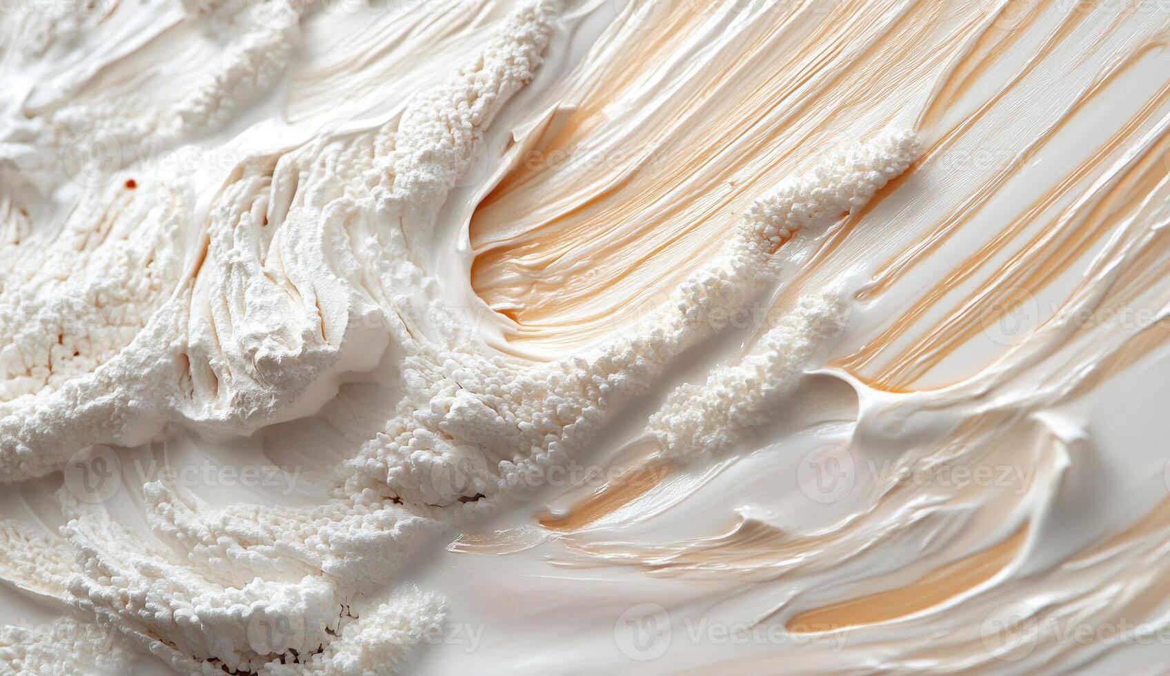Abstract textured creamy swirls photo