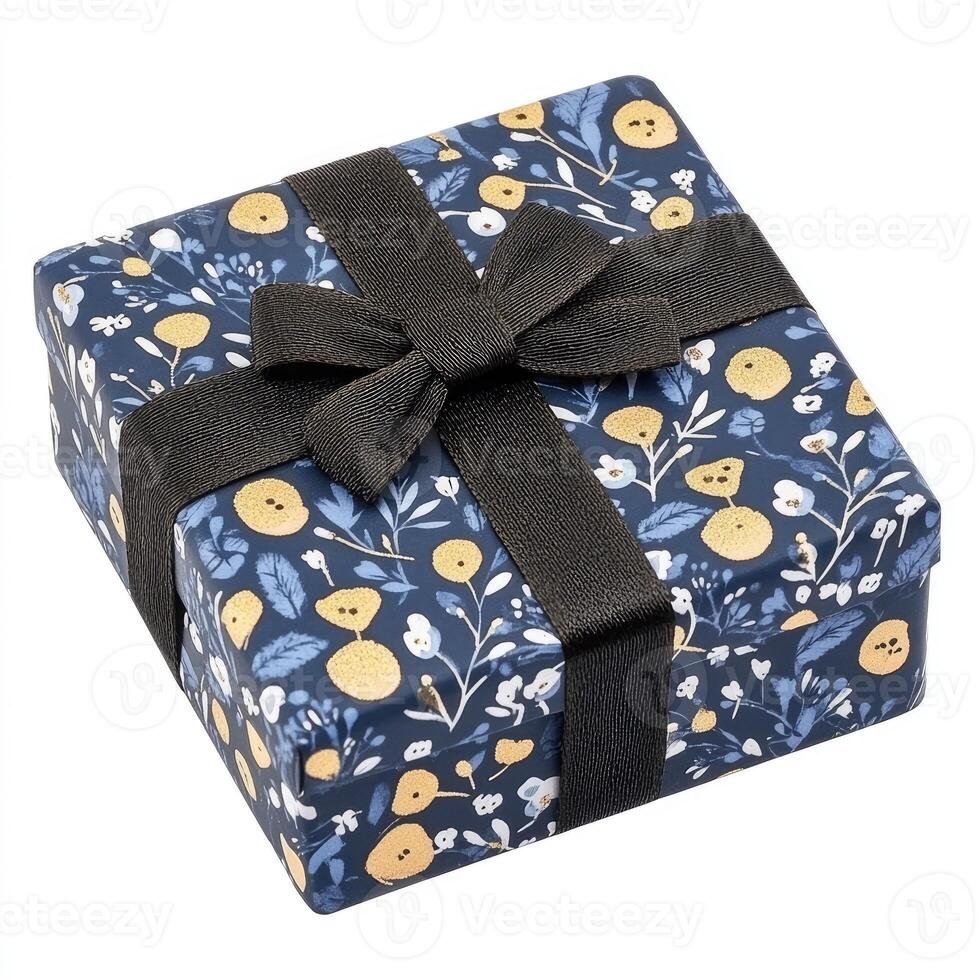 Gift box with floral design photo