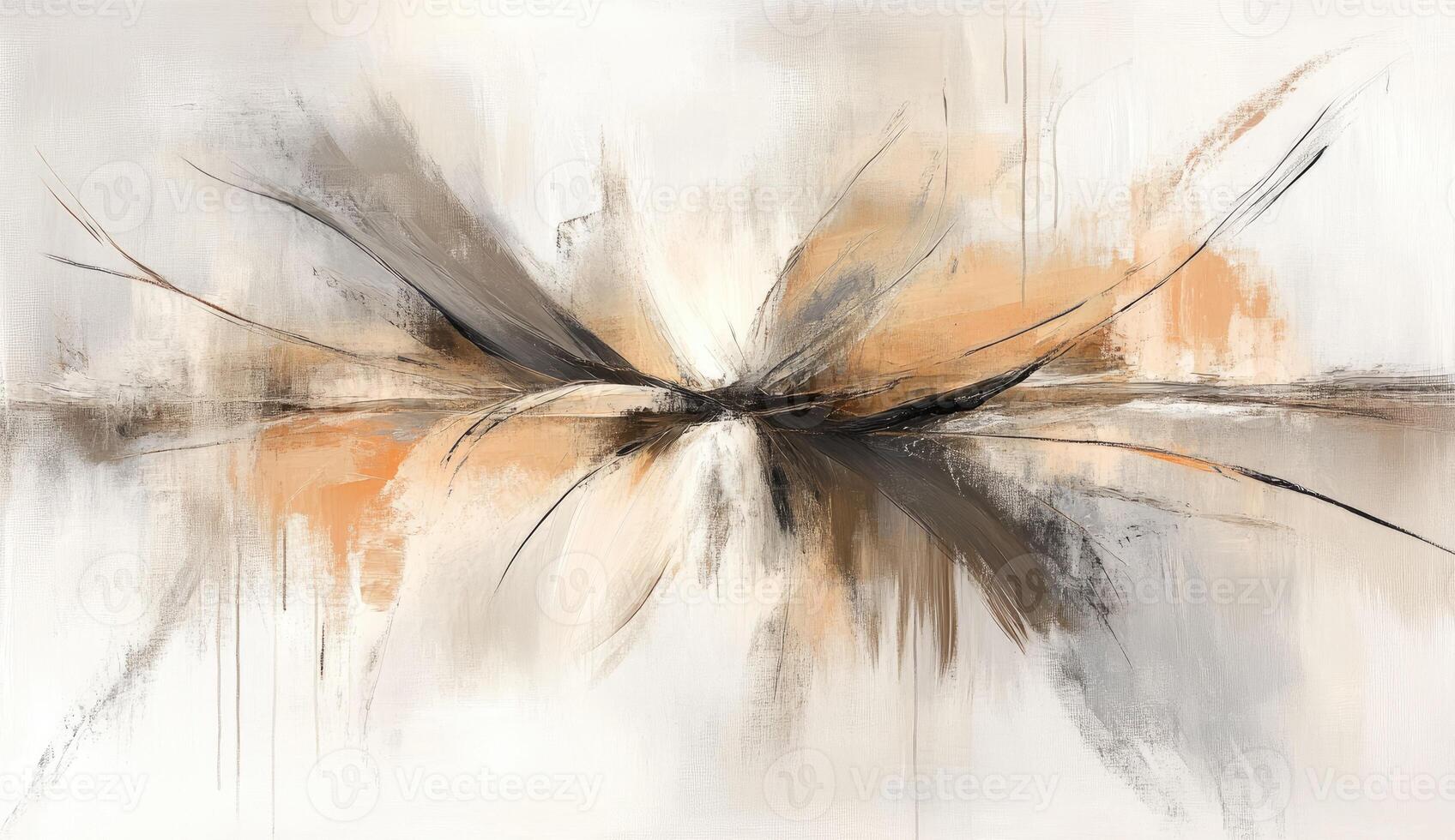 Abstract landscape bursts forth in a dynamic display of color and texture photo