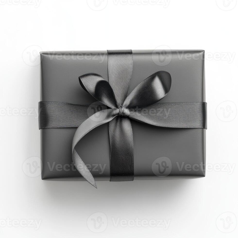 Elegant Dark Gray Gift Box photo