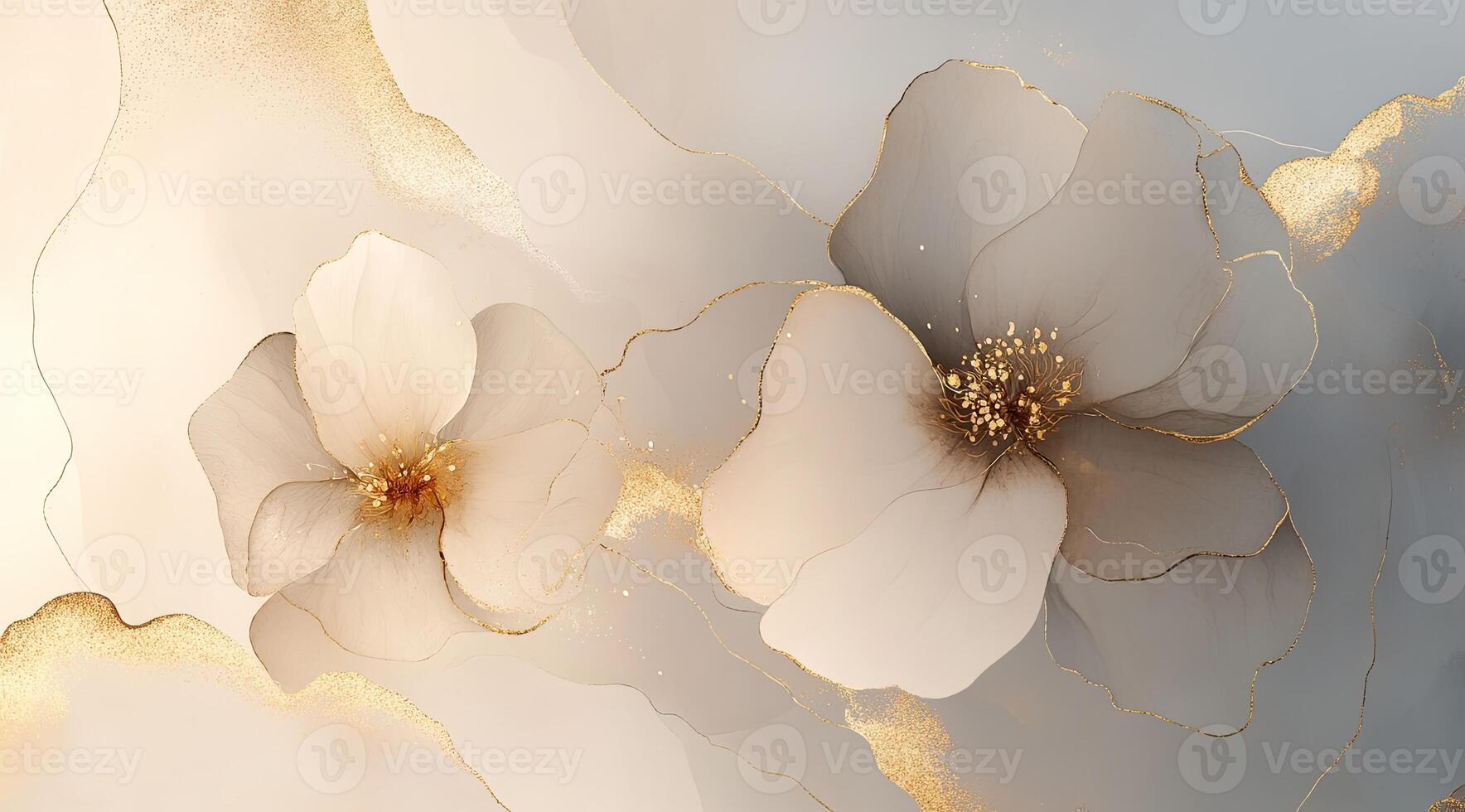 Delicate, ethereal floral abstraction photo