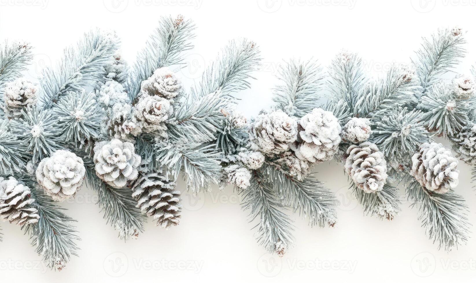 Festive winter garland photo
