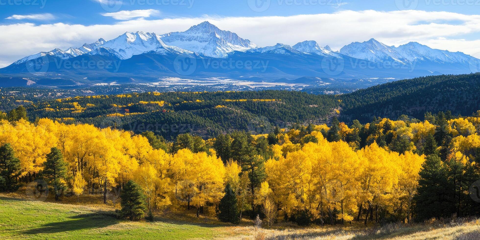 Autumn splendor in the mountains photo