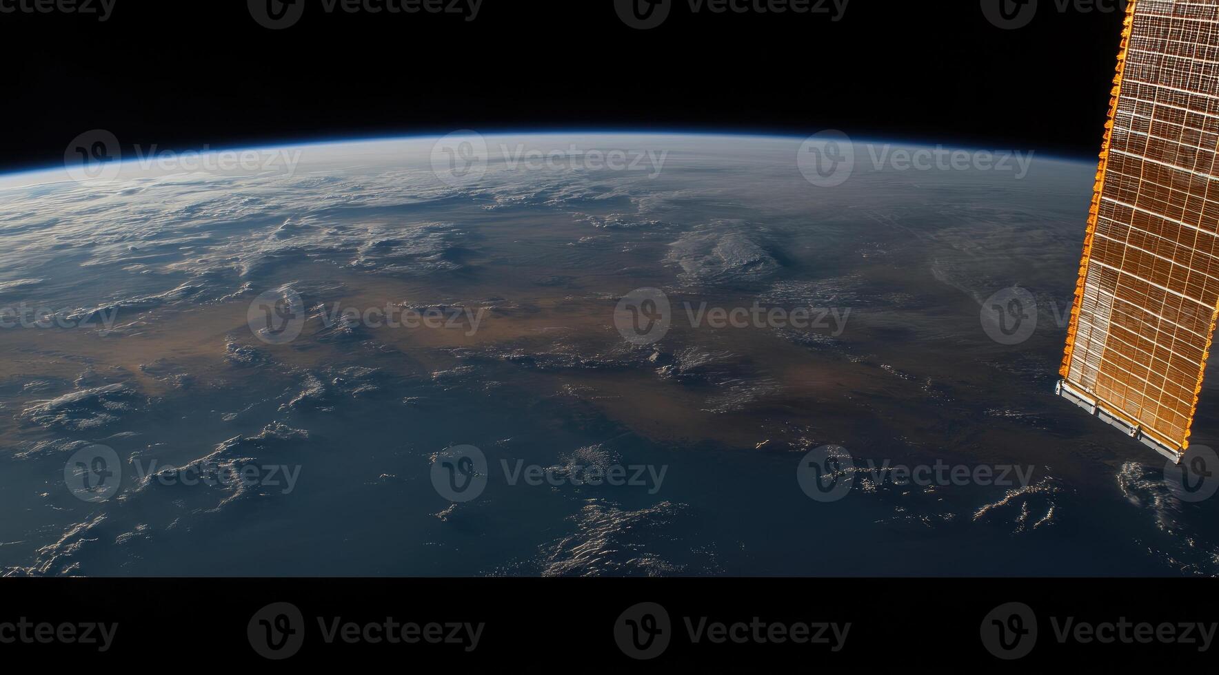 Earth seen from space, atmospheric features photo