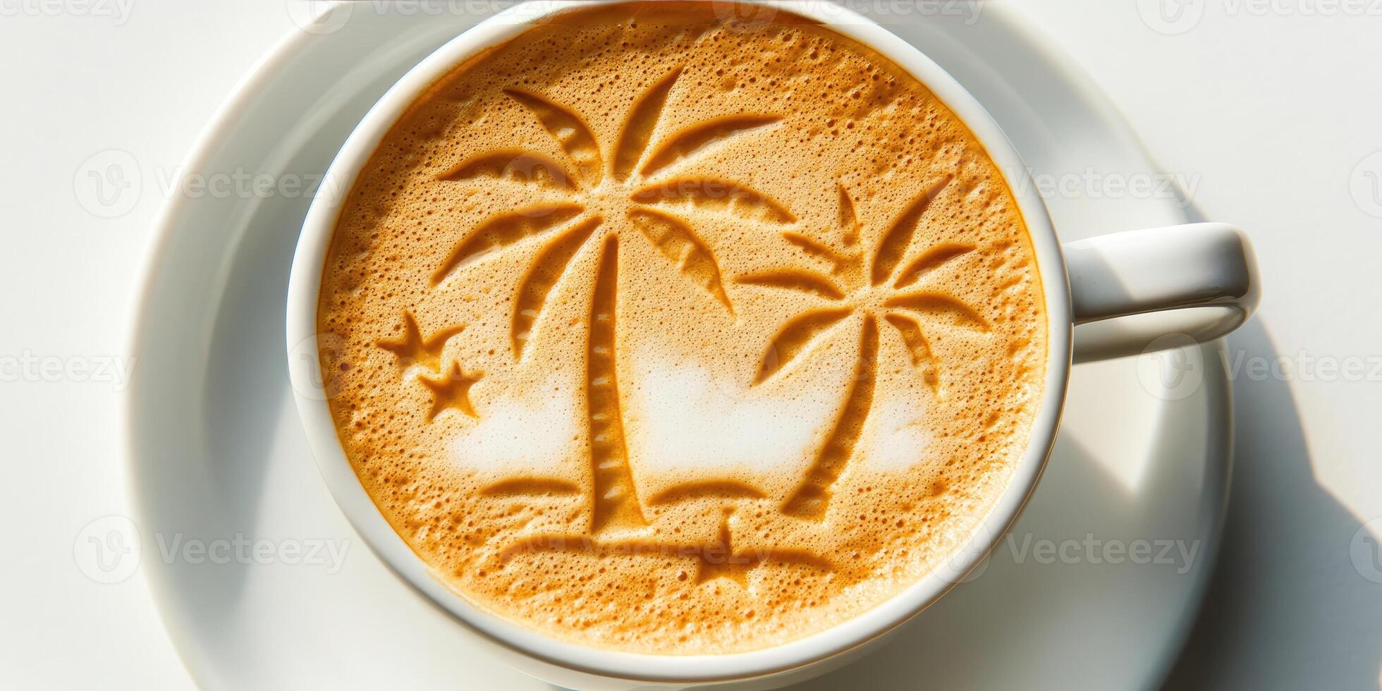Tropical Latte Art photo