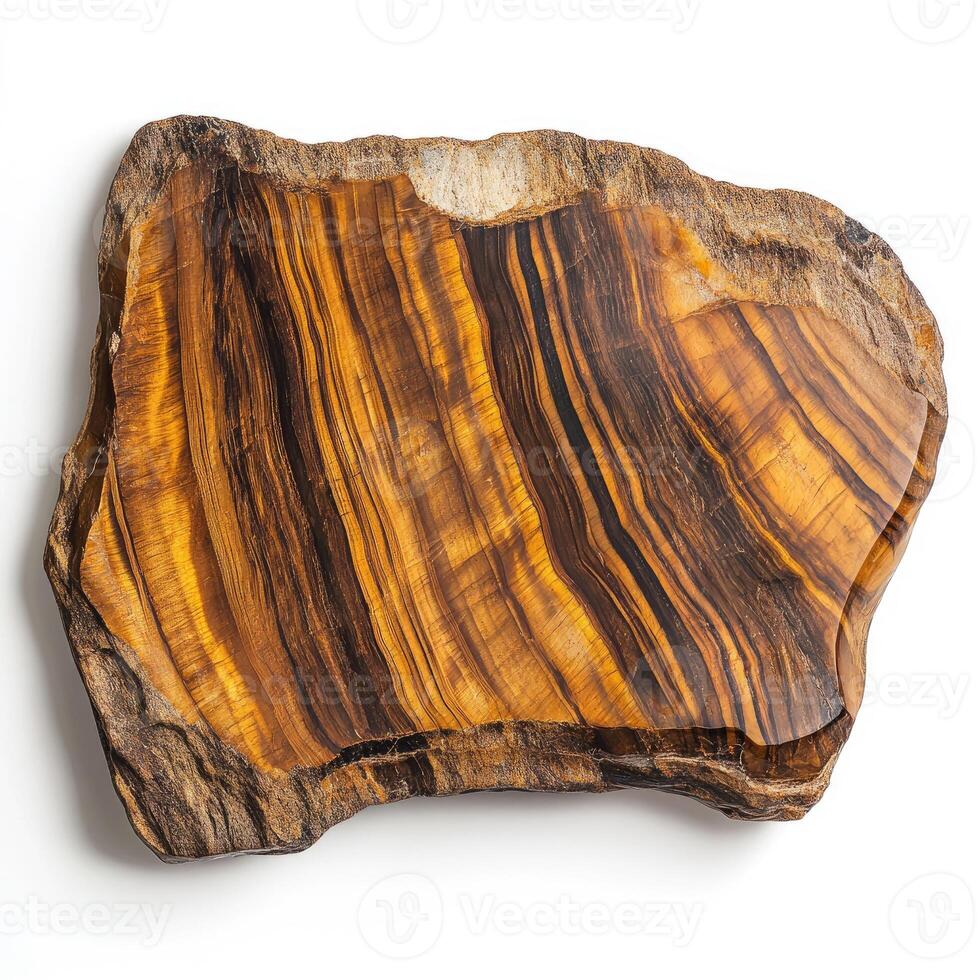 Natural tiger eye stone slab photo