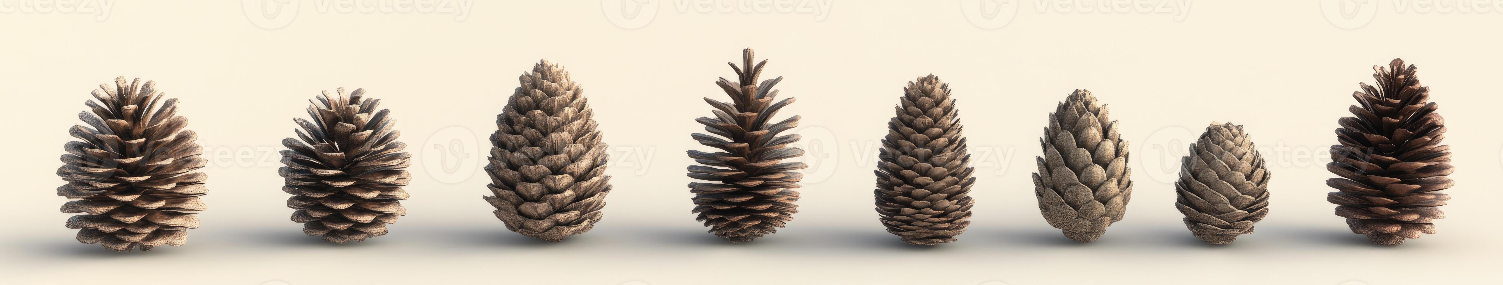 Collection of Pine Cones photo