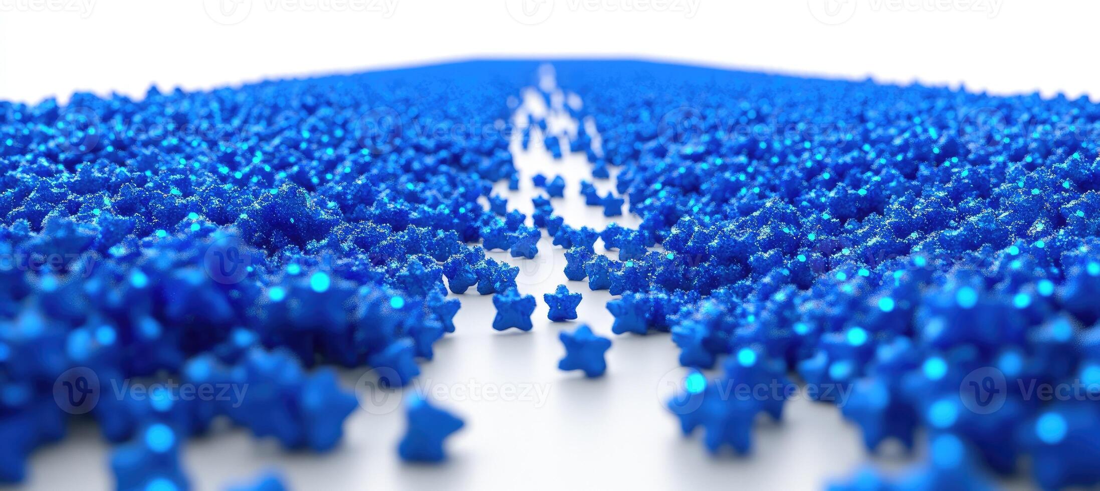 A Path of Blue Stars photo