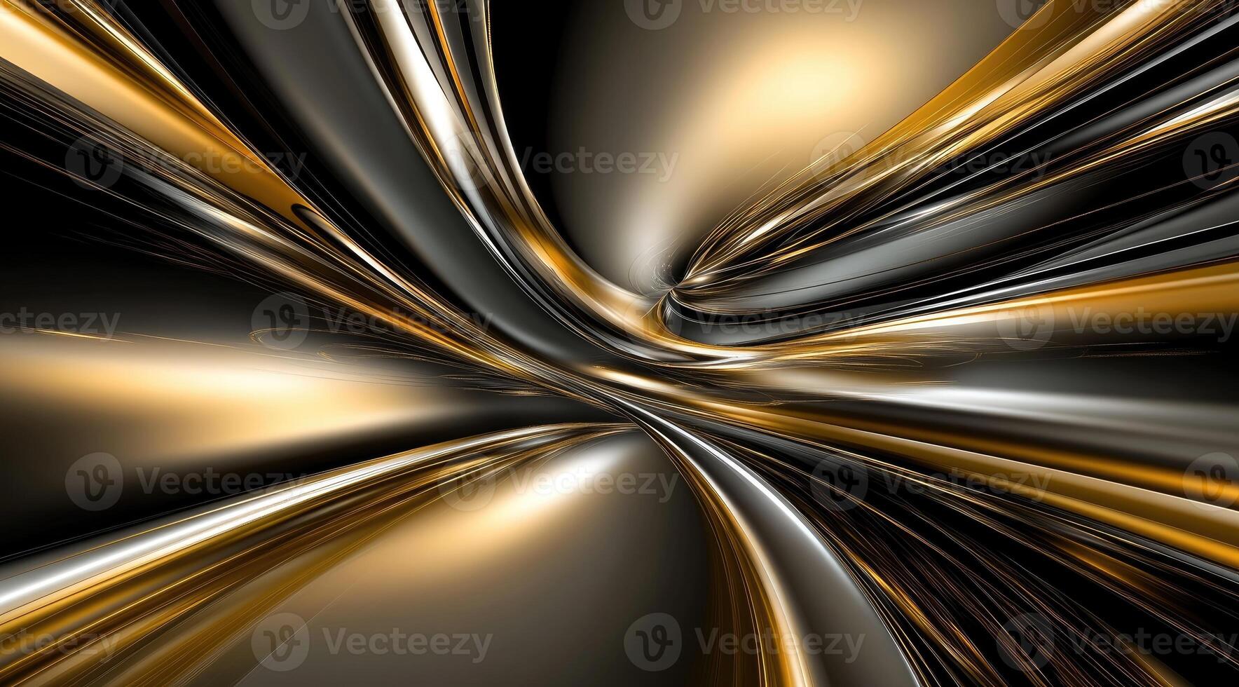 Abstract metallic flow photo