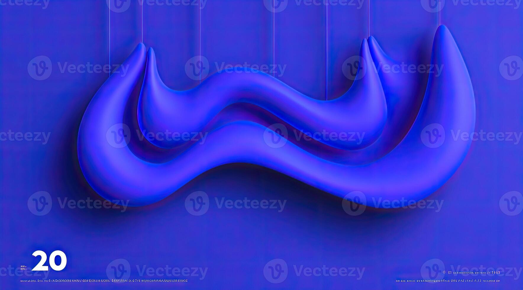 Fluid, abstract, vibrant blue design photo
