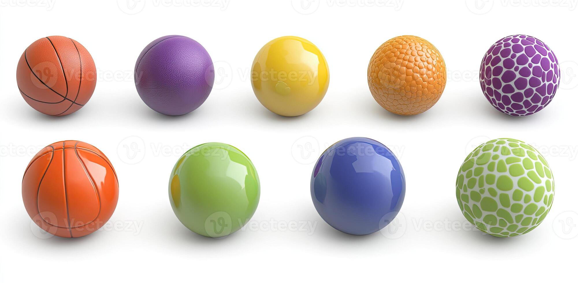 Assorted Colorful Sport Balls photo