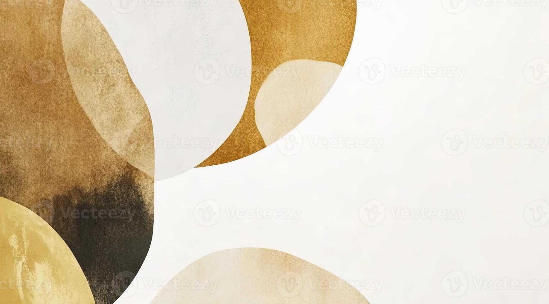 Abstract organic shapes in warm earthy tones photo