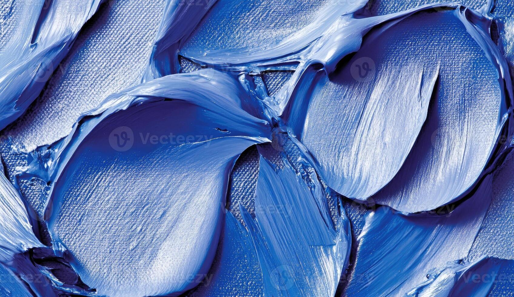 Cobalt Blue Paint Strokes photo