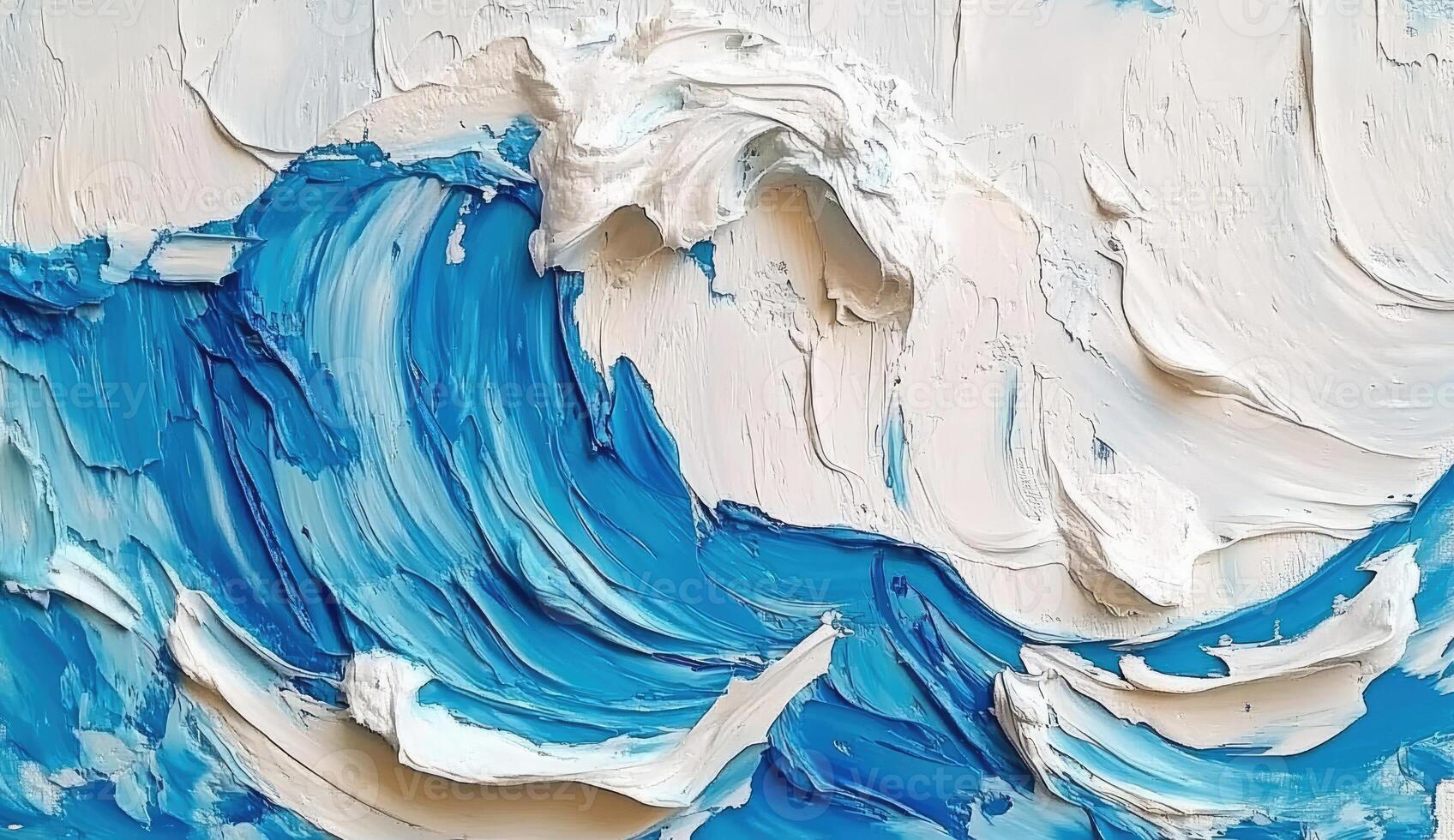 Abstract Wave Painting photo