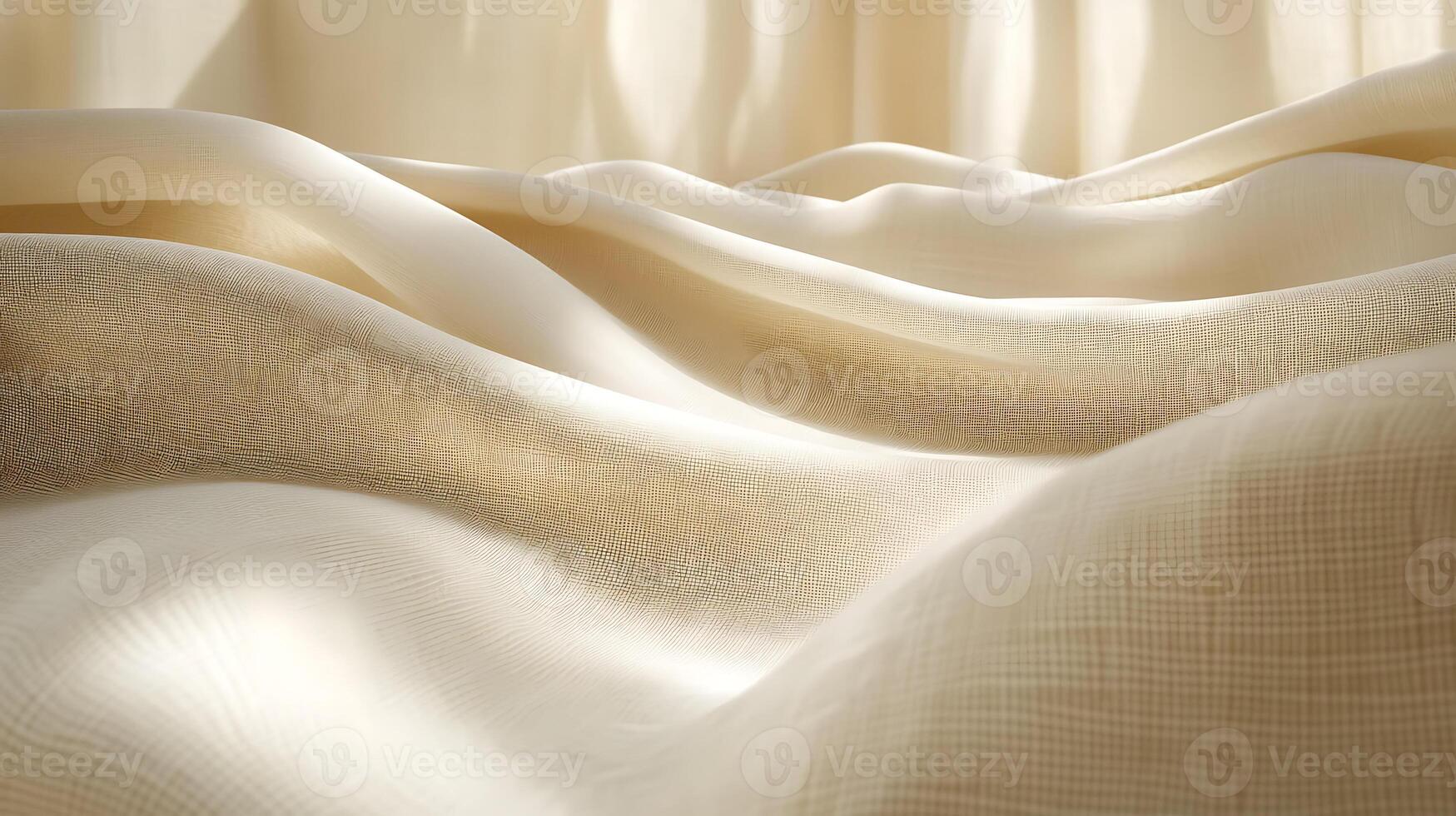 Abstract Layers of Soft Fabric Waves in Natural Light photo
