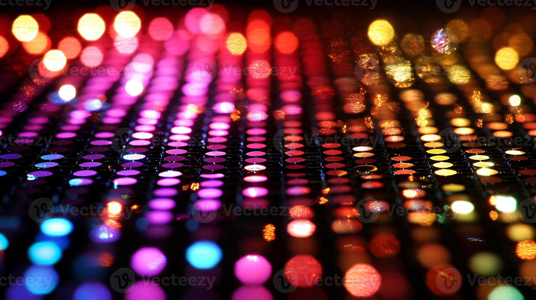 Colorful Abstract Lights in a Vibrant Honeycomb Pattern photo