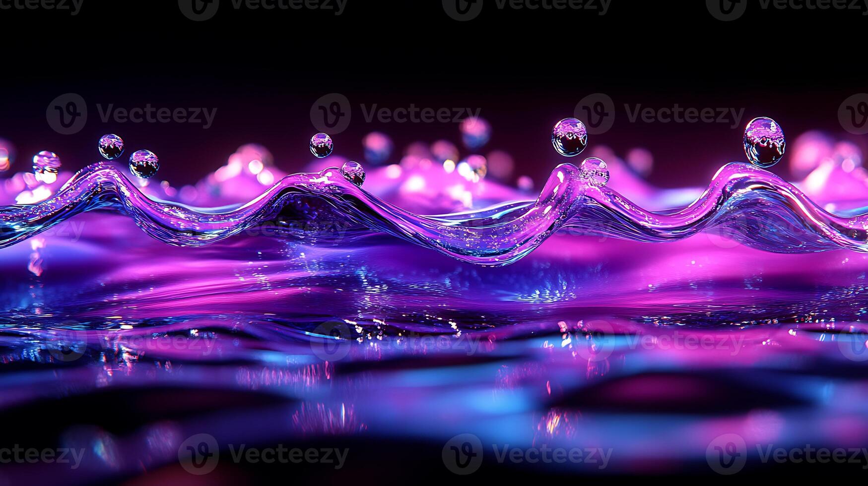 Vibrant Waves of Iridescent Liquid Creating a Dynamic Visual Spectacle photo