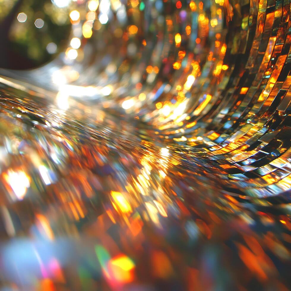 Colorful Abstract Vortex Reflecting Light in a Mesmerizing Pattern photo