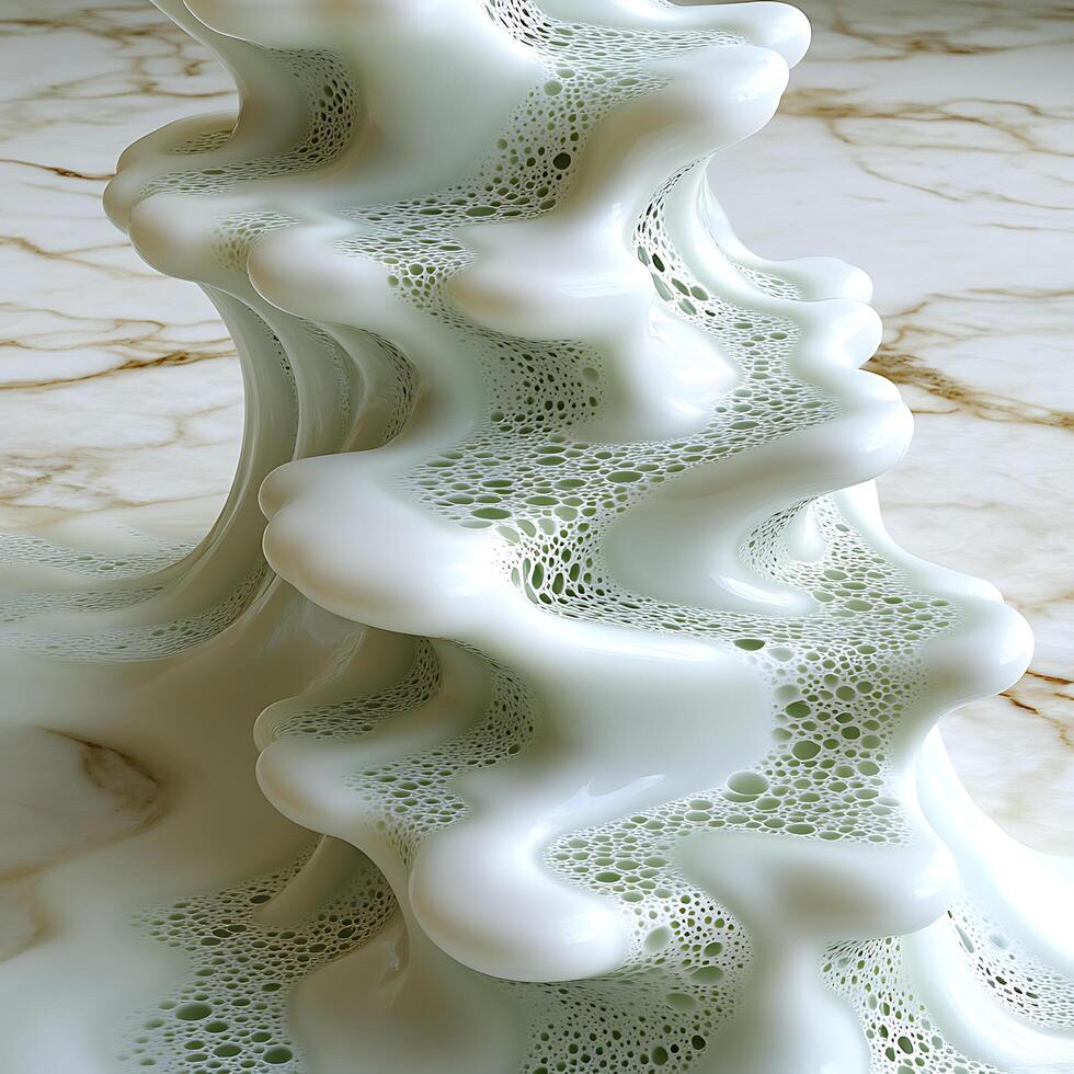 Abstract Fluid Formation with Organic Patterns and Delicate Details photo